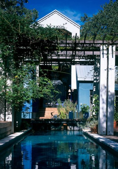 Courtyard and lap pool