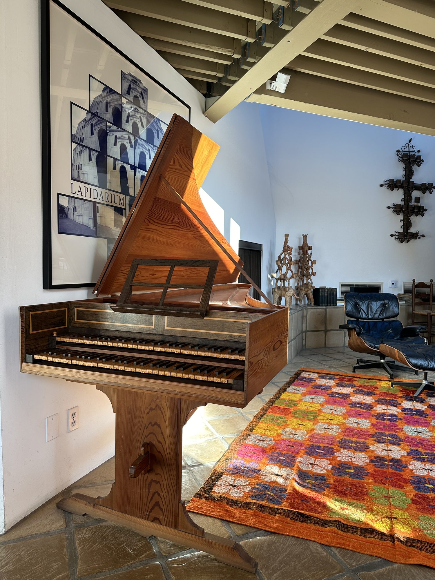 Carole Cerasi at the Klaus Ahrend harpsichord